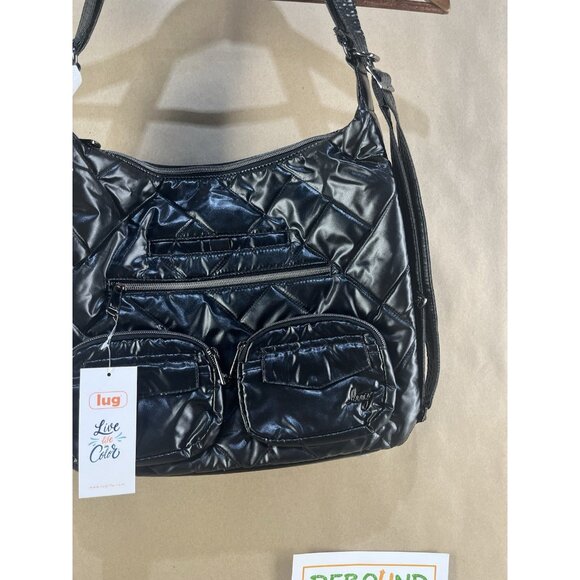 NWT LugLife Black Tote Shoulder Bag - Picture 2 of 6